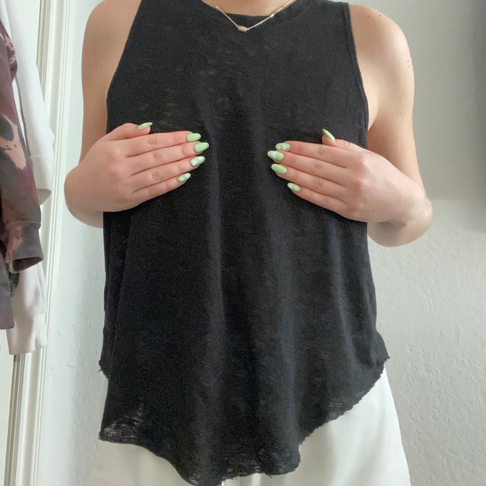 Kendall and Kylie Lacy sleeveless top
